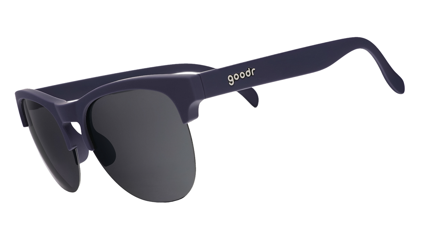 Navy Blue Half-Rim Sunglasses - Full Sail Frenzy Dark Blue | Goodr