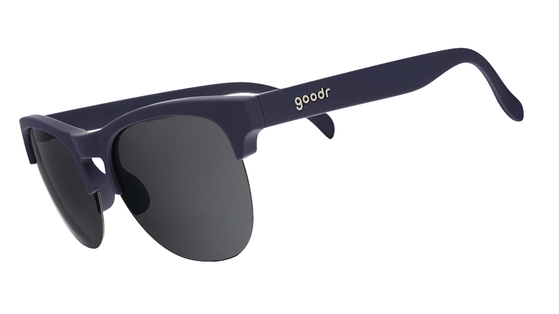 Navy Blue Half-Rim Sunglasses - Full Sail Frenzy Dark Blue | Goodr