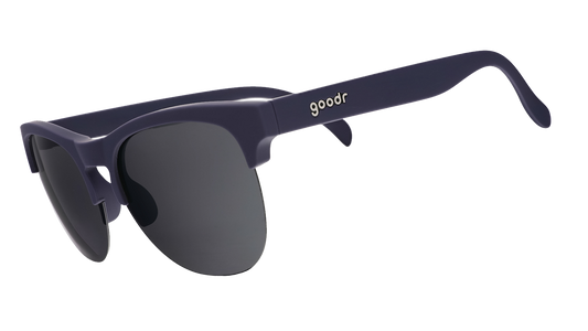 Navy Blue Half-Rim Sunglasses - Full Sail Frenzy Dark Blue | Goodr