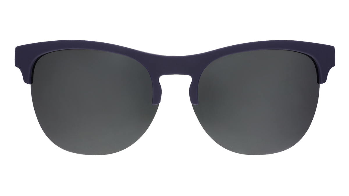 Navy Blue Half-Rim Sunglasses - Full Sail Frenzy Dark Blue | Goodr