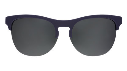 Navy Blue Half-Rim Sunglasses - Full Sail Frenzy Dark Blue | Goodr