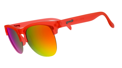 Orange Half-Rim Sunglasses - Château de Maraschino Orange | Goodr