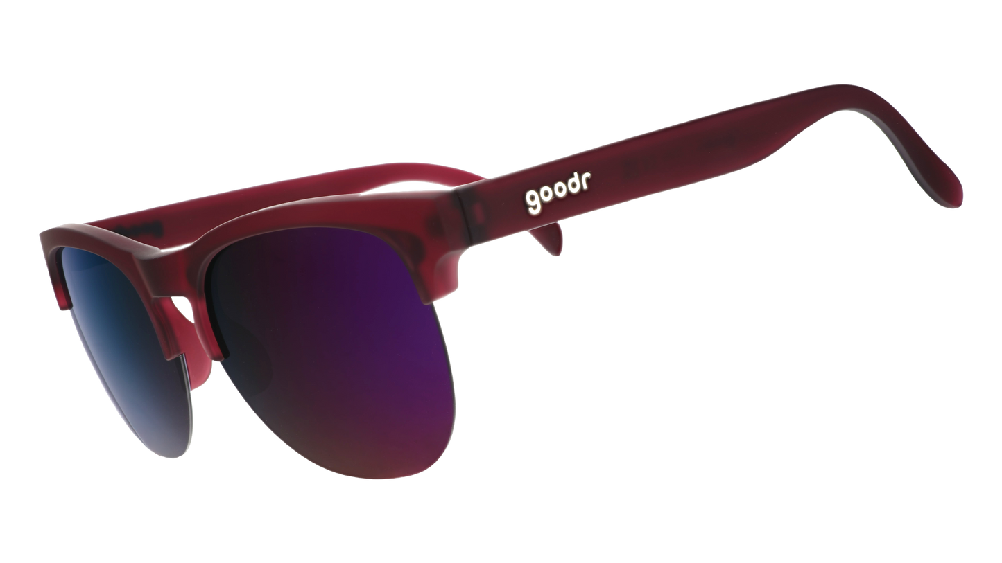 Purple Half-Rim Sunglasses - Beaujolais Nouveau Riche Purple | Goodr