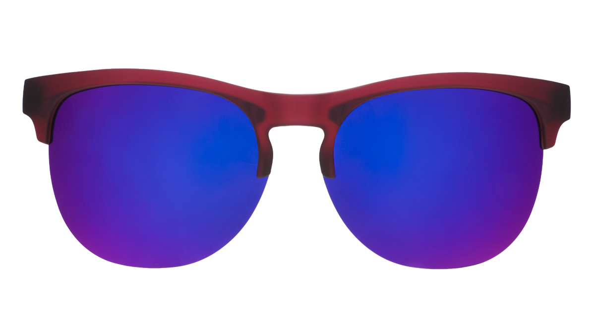 Purple Half-Rim Sunglasses - Beaujolais Nouveau Riche Purple | Goodr