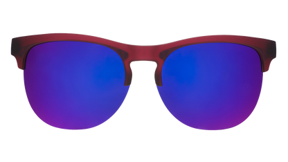 Purple Half-Rim Sunglasses - Beaujolais Nouveau Riche Purple | Goodr