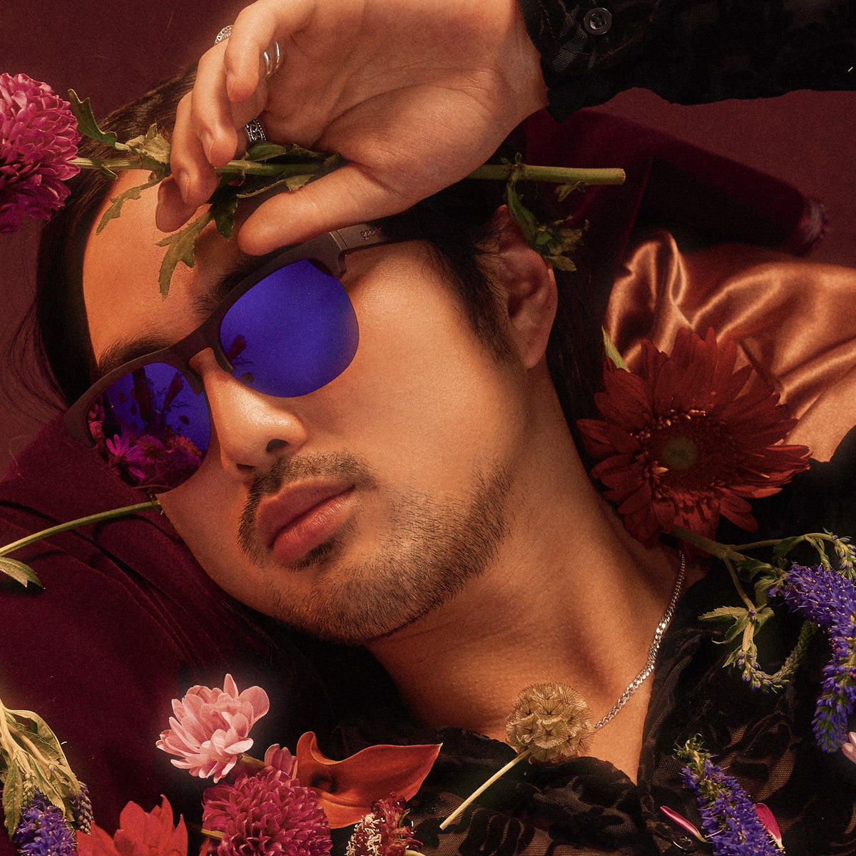 Purple Half-Rim Sunglasses - Beaujolais Nouveau Riche Purple | Goodr