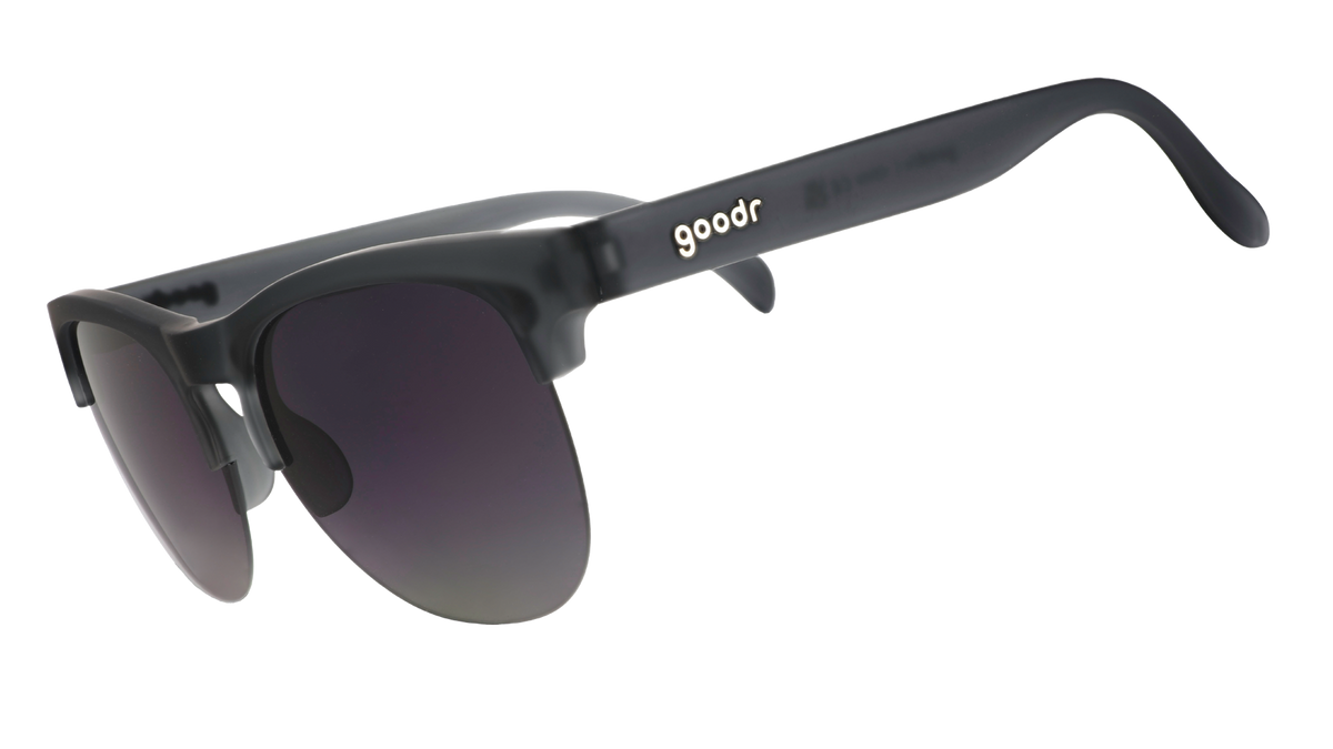 Gray Half-Rim Sunglasses - Throws Shade, Catches Clout Gray | Goodr