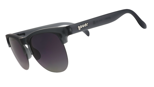 Gray Half-Rim Sunglasses - Throws Shade, Catches Clout Gray | Goodr