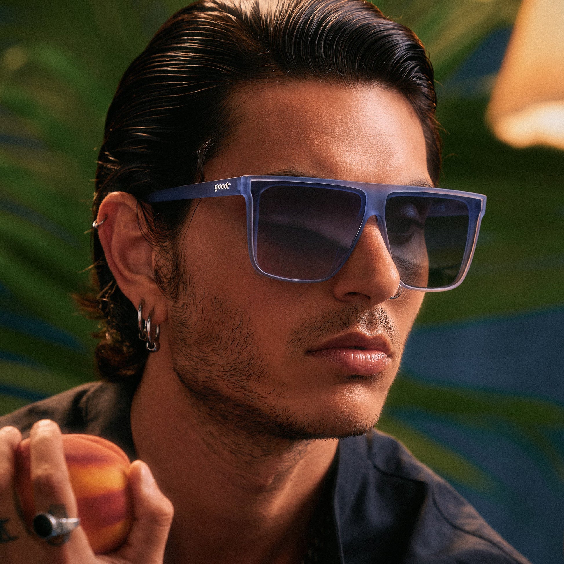 Dusty Blue Sunglasses - Last to Leave the Dance Floor Light Blue | Goodr
