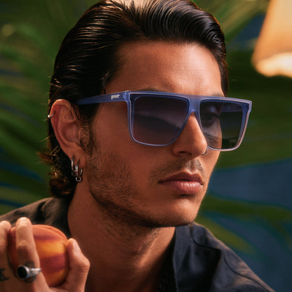 Dusty Blue Sunglasses - Last to Leave the Dance Floor Light Blue | Goodr