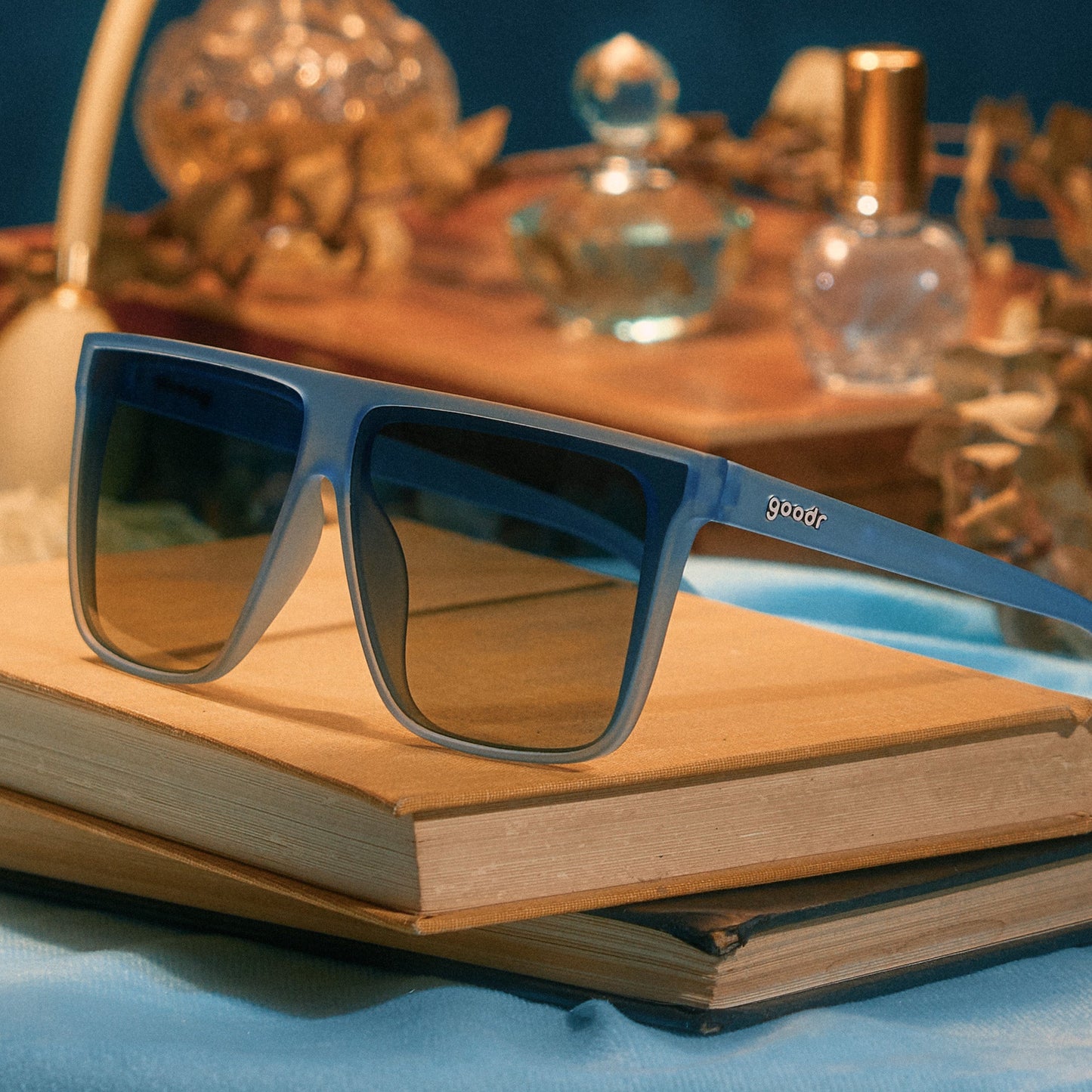 Dusty Blue Sunglasses - Last to Leave the Dance Floor Light Blue | Goodr