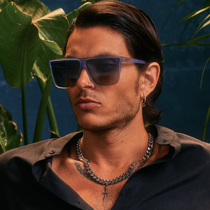 Dusty Blue Sunglasses - Last to Leave the Dance Floor Light Blue | Goodr