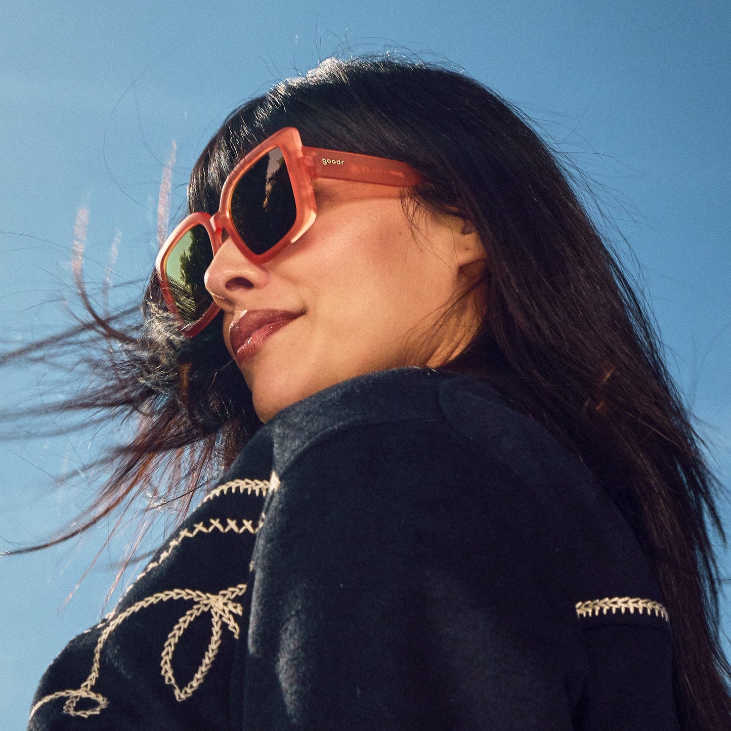 Oversized Pink Square Sunglasses - Feral Hula Hooper  | Goodr