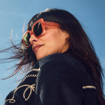 Oversized Pink Square Sunglasses - Feral Hula Hooper  | Goodr