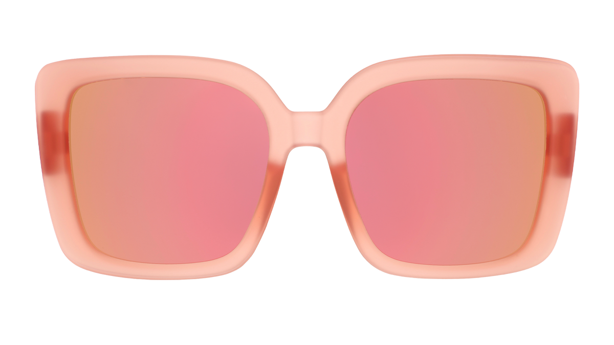 Oversized Pink Square Sunglasses - Feral Hula Hooper  | Goodr