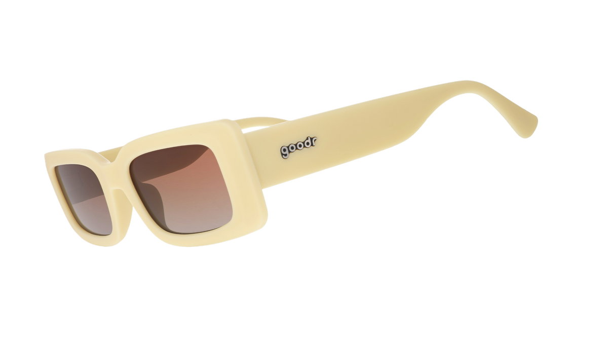 Light Yellow Rectangle Sunglasses - Sunset Dreamscape Light Yellow | Goodr