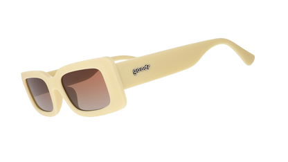 Light Yellow Rectangle Sunglasses - Sunset Dreamscape Light Yellow | Goodr