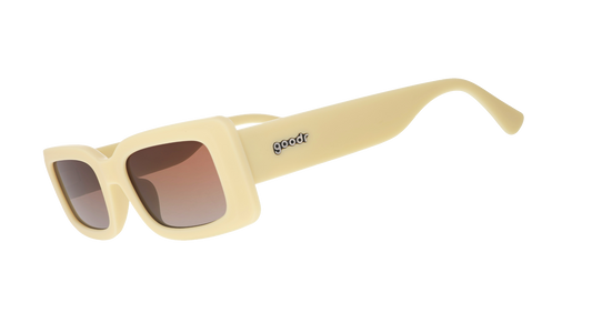 Light Yellow Rectangle Sunglasses - Sunset Dreamscape Light Yellow | Goodr