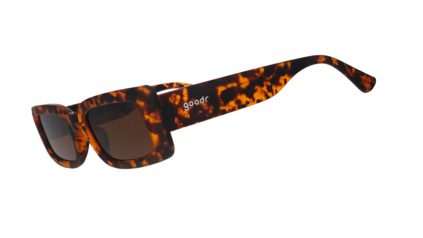 Tortoiseshell Rectangle Sunglasses - Came Here to Be Seen Tortoiseshell | Goodr