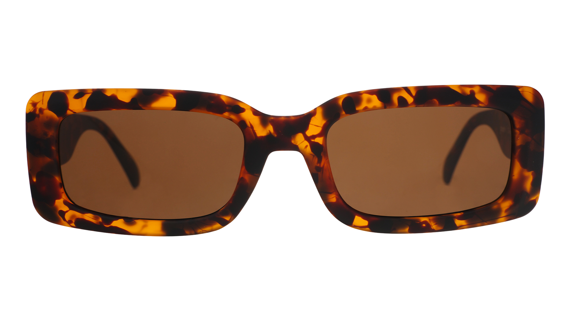 Tortoiseshell Rectangle Sunglasses - Came Here to Be Seen Tortoiseshell | Goodr