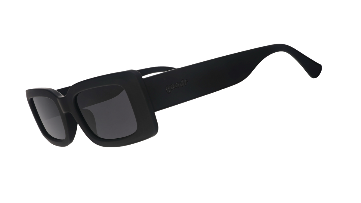 Black Rectangle Sunglasses - Lost All Sense of Time Black | Goodr