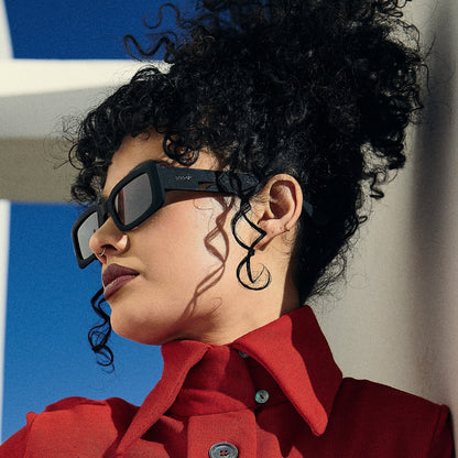 Black Rectangle Sunglasses - Lost All Sense of Time Black | Goodr