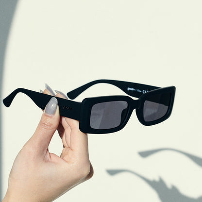 Black Rectangle Sunglasses - Lost All Sense of Time Black | Goodr