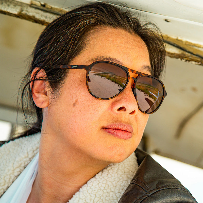 Tortoiseshell Aviators - Amelia Earhart Brown | Goodr