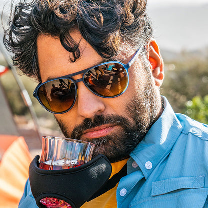 Aviator Sunglasses - Skymall Shoppers Dark Blue | Goodr