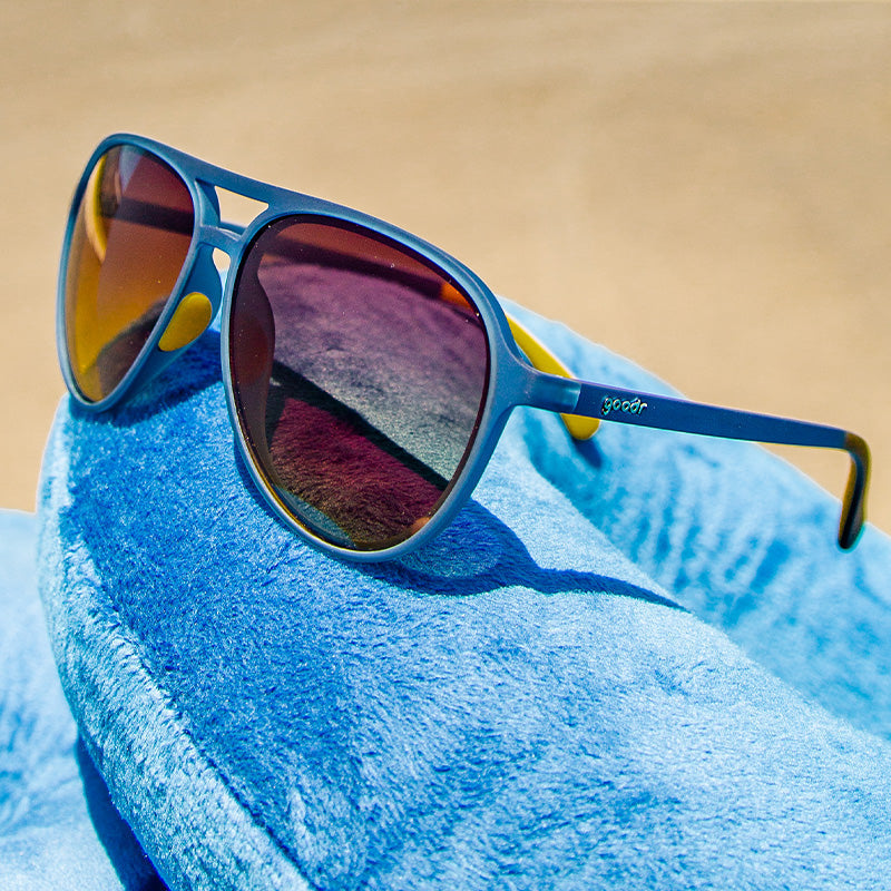 Aviator Sunglasses - Skymall Shoppers Dark Blue | Goodr