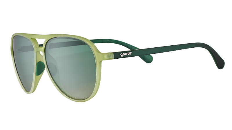Cadet Green Aviator Sunglasses - Buzzed On The Tower Green | Goodr