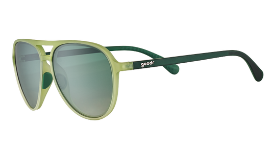 Cadet Green Aviator Sunglasses - Buzzed On The Tower Green | Goodr