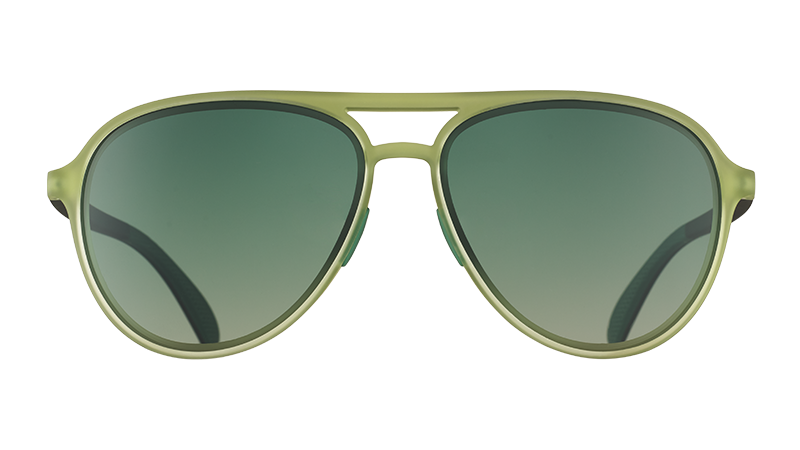 Cadet Green Aviator Sunglasses - Buzzed On The Tower Green | Goodr