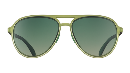 Cadet Green Aviator Sunglasses - Buzzed On The Tower Green | Goodr