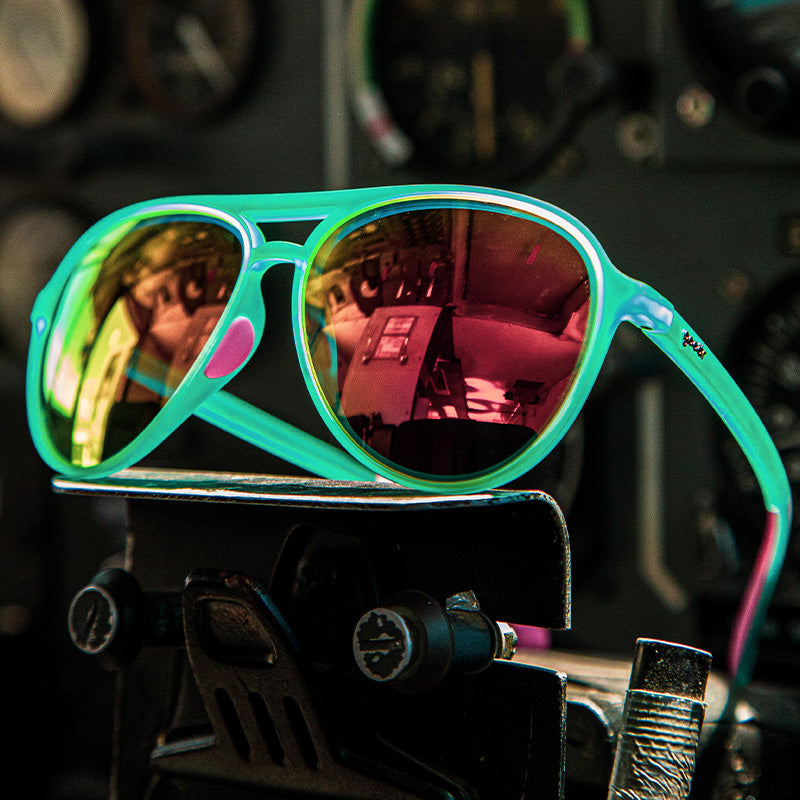 Teal Aviator Sunglasses - Kitty Hawkers' Ray Blockers Teal | Goodr