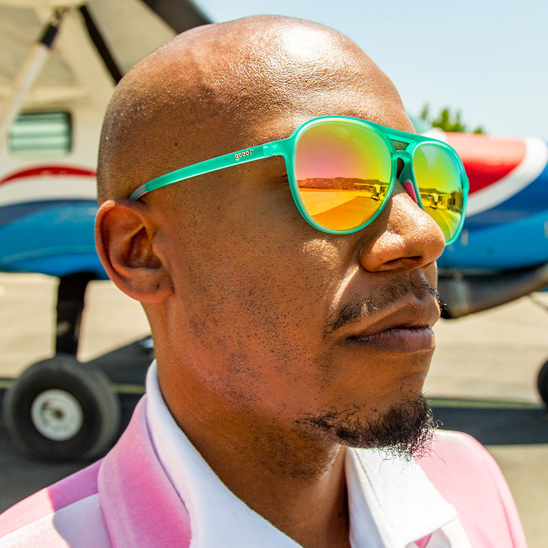 Teal Aviator Sunglasses - Kitty Hawkers' Ray Blockers Teal | Goodr