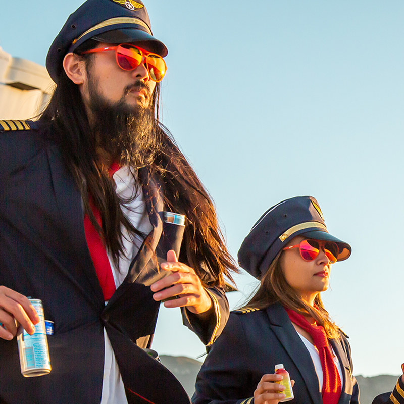 Red Aviator Sunglasses - Captain Blunt's Red-Eye Red | Goodr