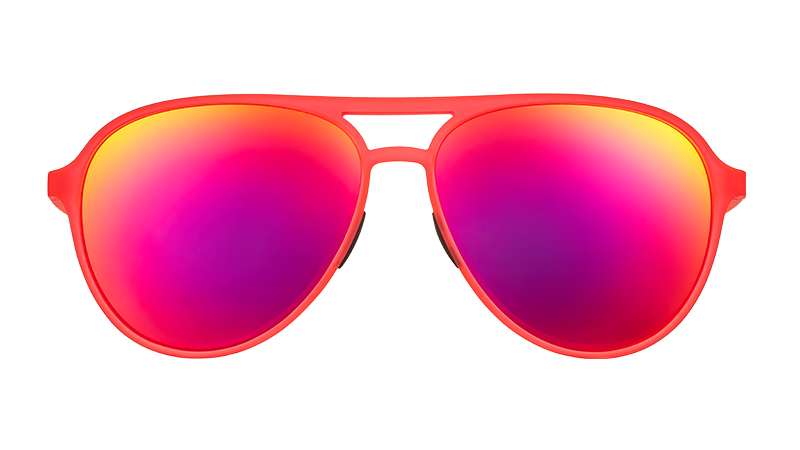 Red Aviator Sunglasses - Captain Blunt's Red-Eye Red | Goodr