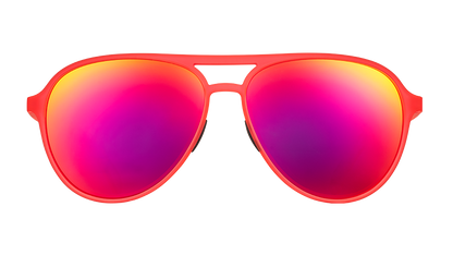 Red Aviator Sunglasses - Captain Blunt's Red-Eye Red | Goodr