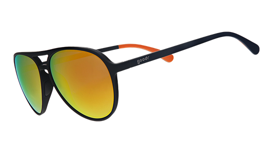 Black & Orange Sunglasses - Call Me Tarmac Daddy Black | Goodr