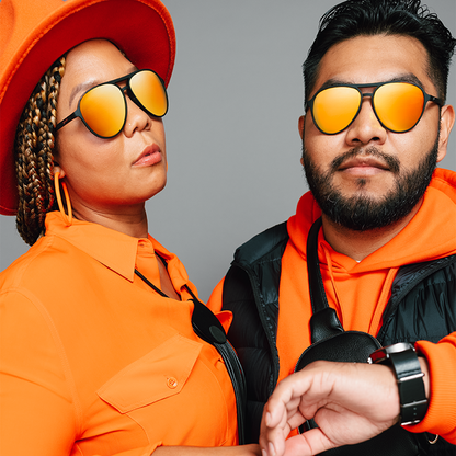 Black & Orange Sunglasses - Call Me Tarmac Daddy Black | Goodr