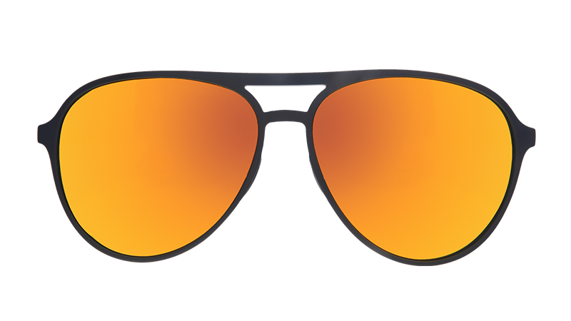 Black & Orange Sunglasses - Call Me Tarmac Daddy Black | Goodr