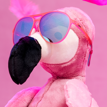 Pink & Teal Sunglasses - Carl Is My Co-Pilot Pink | Goodr