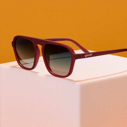 Vintage-Inspired Brown Sunglasses - Conversation Pit Regular Brown | Goodr