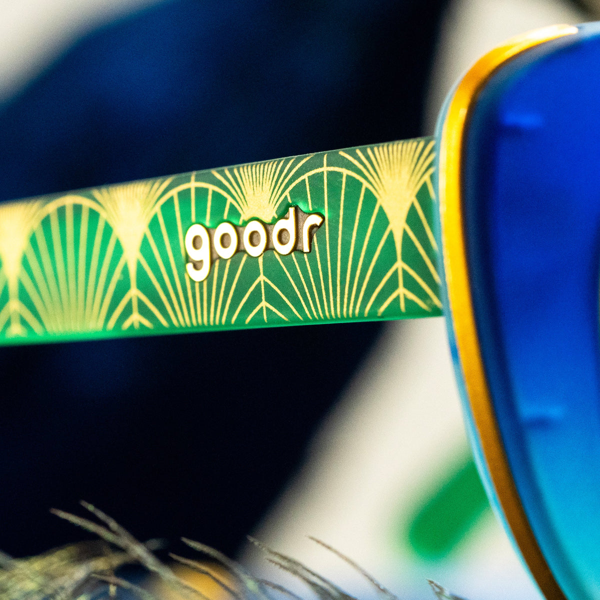 Rhonda's Peacock Palace Dark Blue | Goodr