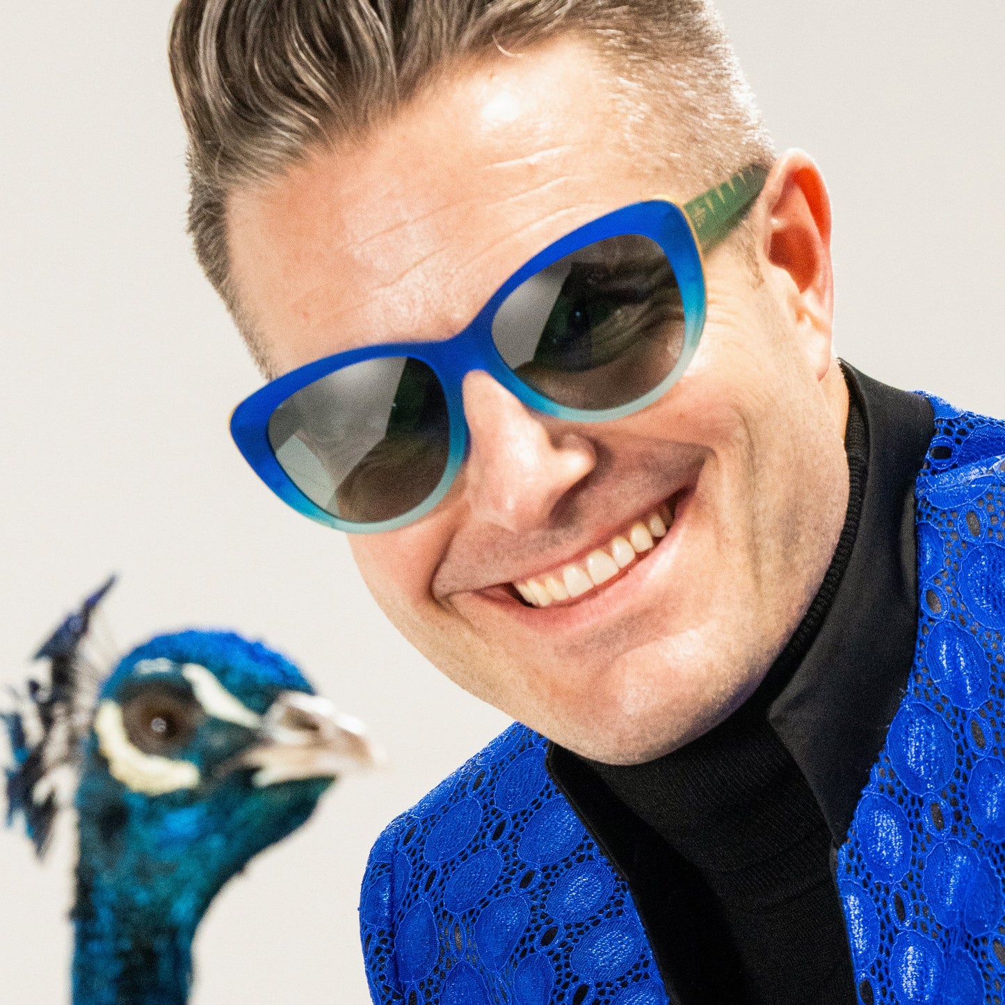 Rhonda's Peacock Palace Dark Blue | Goodr