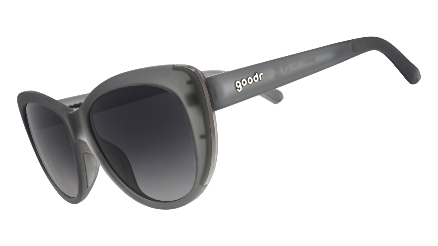Translucent Gray Sunglasses - Black Tie Fabulous Gray | Goodr