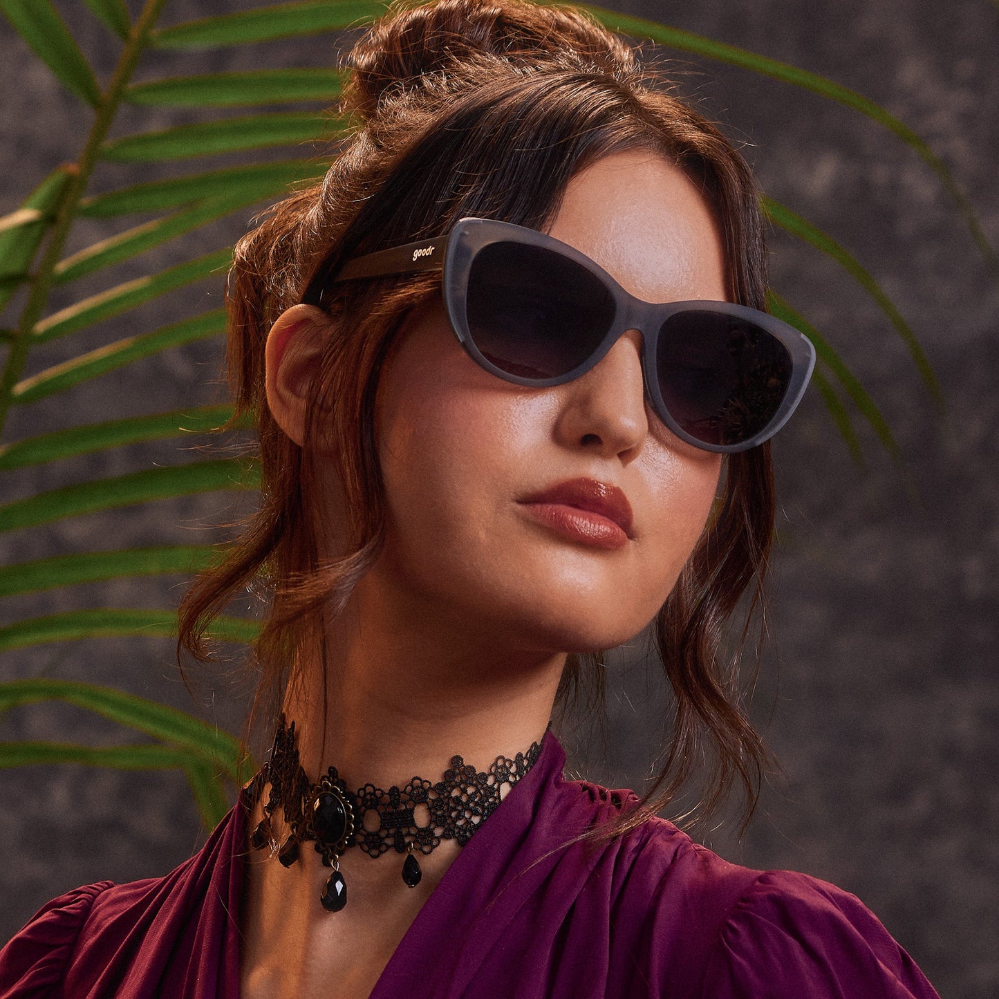 Translucent Gray Sunglasses - Black Tie Fabulous Gray | Goodr