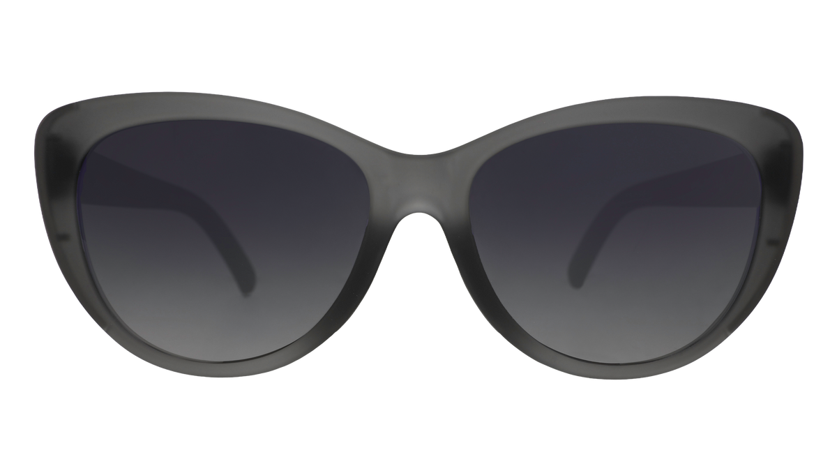 Translucent Gray Sunglasses - Black Tie Fabulous Gray | Goodr