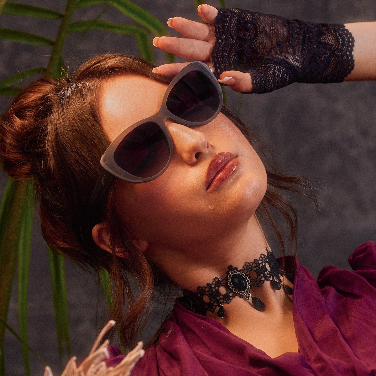 Translucent Gray Sunglasses - Black Tie Fabulous Gray | Goodr